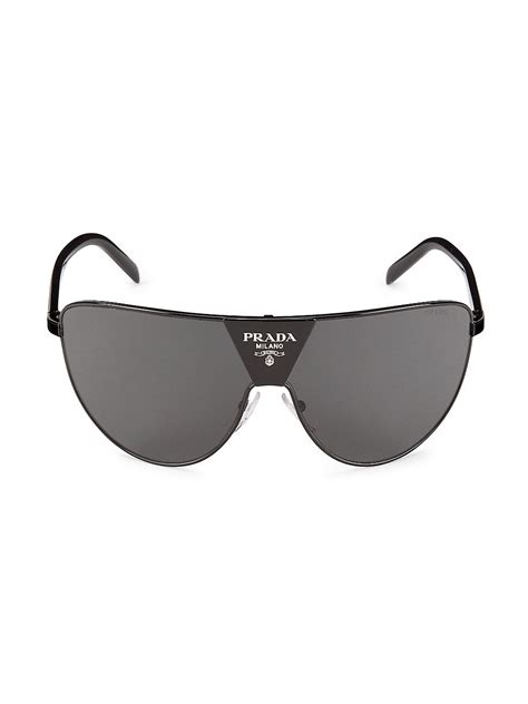 prada glasses grey|Prada 37mm rectangular sunglasses.